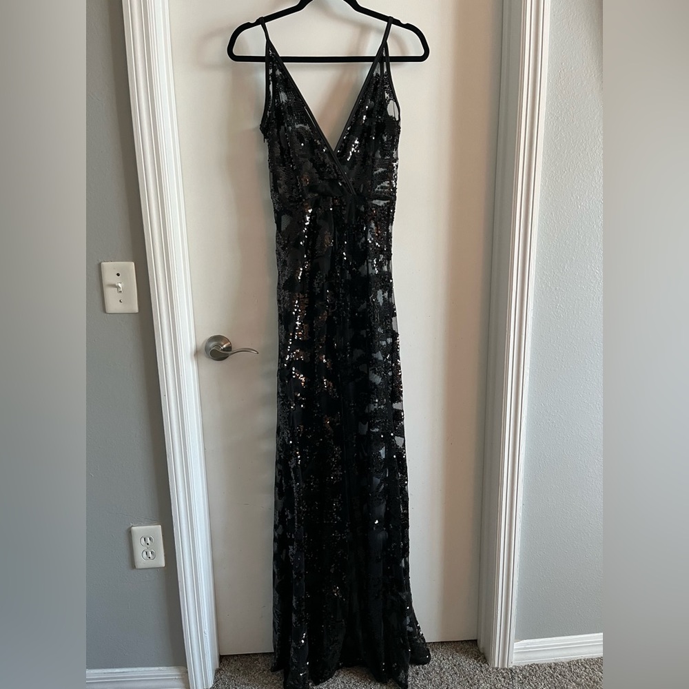 Sequin Black Dress